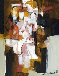 Mashkoor Raza, 24 x 30 Inch, Oil on Canvas, Figurative Painting, AC-MR-279